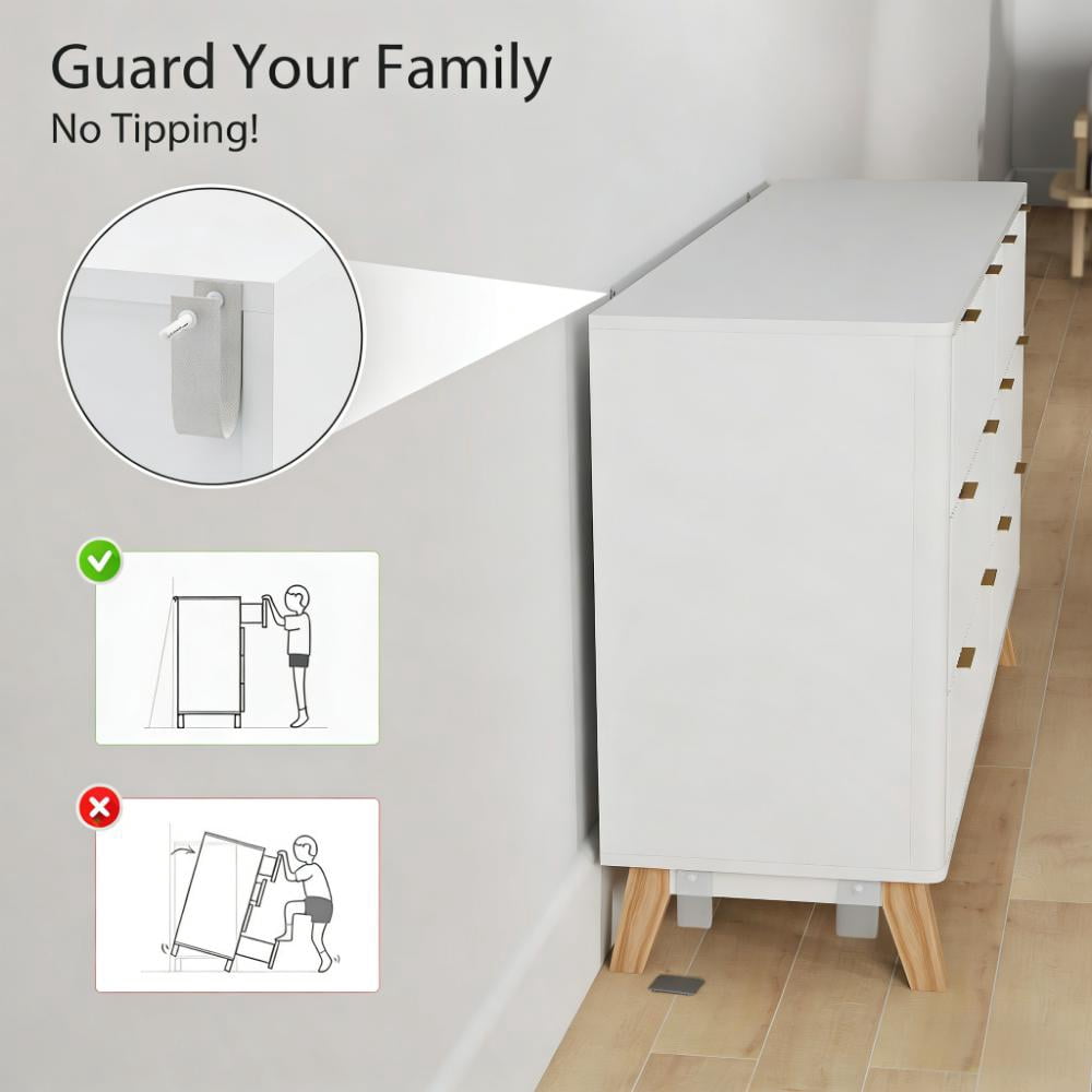 Closet Dresser,6 Drawer Double Dresser for Your Home