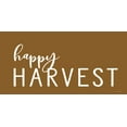 thumbnail image 2 of Lettered and Lined 18x11 White Modern Wood Framed Museum Art Print Titled - Happy Harvest, 2 of 4