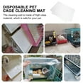 MANLINGDA 100pcs Clear Plastic Liners for Rabbit & Guinea Pig Cages