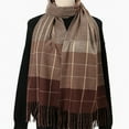 thumbnail image 2 of Winter Scarf for Women High End Plaid Cold Proof Neck Protect Warm Autumn Winter Warm Scarf, 2 of 4