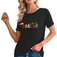 thumbnail image 6 of Christmas Shirts for Women Christmas Tree T-Shirt  Letter Graphic Tees Tops, 6 of 6