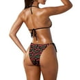 thumbnail image 3 of Suhoaziia Women Tankini Swimsuits 2 Piece Comfortable Fashion Cherry Swimsuit Women Tankinis Sets Bikini Underwear Tummy Control Ruched Ruffle 2 Pack Swimwear Size 2XL, 3 of 6