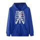 thumbnail image 4 of Chaqueta con capucha Punk suelta con cremallera y estampado de Halloween para mujer, abrigo, sudaderas con capucha, abrigo Pompotops qwe15352, 4 of 8