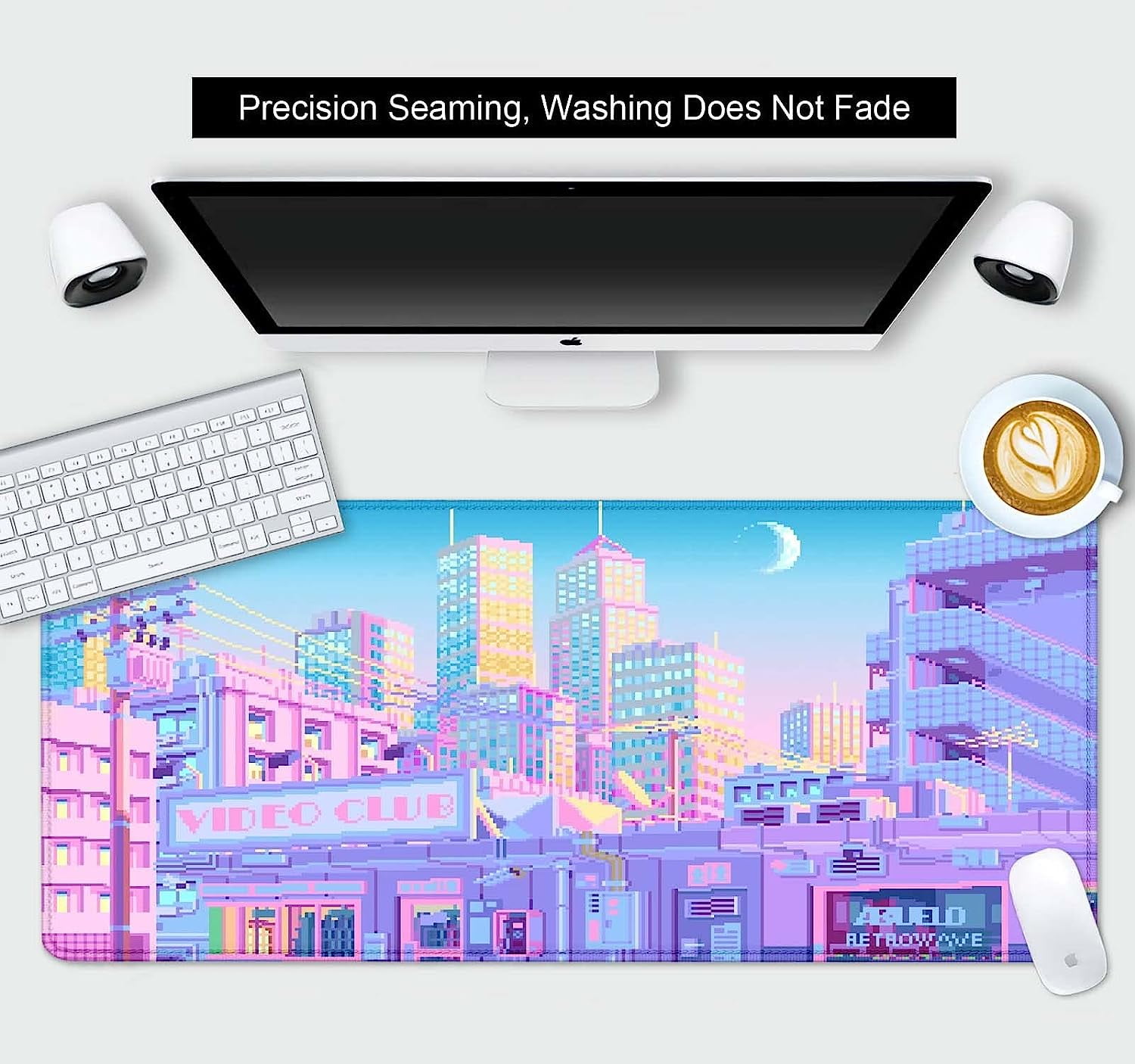 Tokyo City Anime Desk Mat, Kawaii Extra Large Mouse Pad for Desk, Anime Aesthetics Scenery XL XXL Gaming Mouse Pad, Desk Accessories for Men Women Office Decor 35.4 x 15.7 in