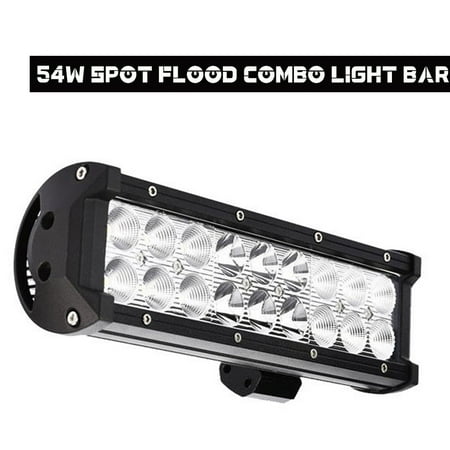 TERRAIN VISION 1Pack 54W 9inch Led Light Pod Spot Flood Combo Offroad Light 5400LM for Pickup Trucks SUV 4WD AWD ATV UTV Boat Jeep Van Wagon (Best All Wheel Drive Vans)