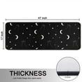 thumbnail image 5 of Kitchen Rugs Sets Of 2,Black White Cat Moon Star Pattern Anti Fatigue Kitchen Mat Rugs Non Slip Washable,Decorative Kitchen Floor Mats for Kitchen,Sink,Laundry,17"x47"+17"x47", 5 of 5