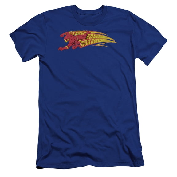 Dc Flash - Fastest Man Alive - Premium Slim Fit Short Sleeve Shirt - Small
