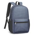 thumbnail image 4 of 17 Inch Lightweight Backpack,PVC Waterproof Oxford Fabric, Ergonomically Designed, with Large Capacity, Denim Cowboy Jean Style, 4 of 5