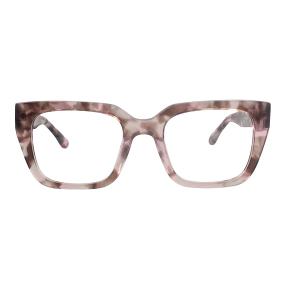 Women's M America Argyle Rx'able Eyeglasses, Square, Plastic, Pastel Tortoise, 1 Pair