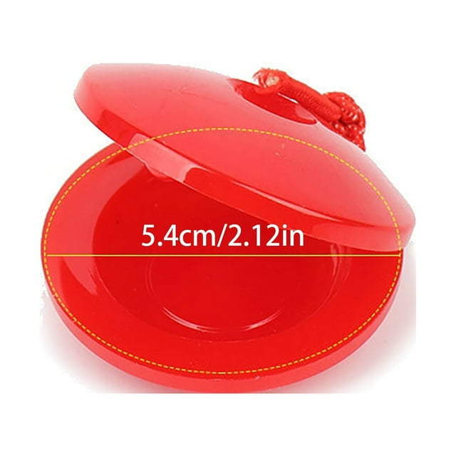Jouet de Percussion Castanet en Plastique - Éducatif pour Enfants, Compact et Durable, Amusement Musical Familial