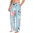 thumbnail image 2 of Easygdp Cute Panda Flying in the Sky Men's Pajama Pant, Sleep Elastic Waistband Lounge Pants - X-Large, 2 of 9
