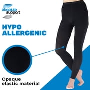 Extra Wide Compression Footless Pantyhose for Women 20-30mmHg Black, 4X-Large