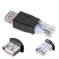 thumbnail image 2 of Usb Type A Female To Rj45 Male Ethernet Lan Network Router Socket Plug Adapter, 2 of 5