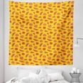 thumbnail image 1 of Fruit Tapestry, Modern Graphic Pattern of Summer Pomegranate and Watermelon Slices, Fabric Wall Hanging Decor for Bedroom Living Room Dorm, 5 Sizes, Earth Yellow Multicolor, by Ambesonne, 1 of 1