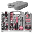 thumbnail image 1 of Juego de herramientas Hi-Spec, 54 piezas, kit de herramientas generales para el hogar con funda rosa, 1 of 6