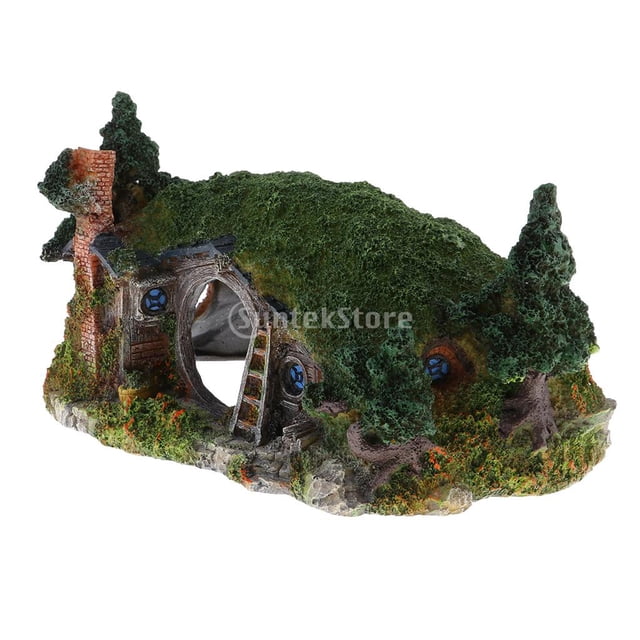 Pequeño Adorno De Acuario, Resina, Forma De Castillo, Paisaje, , Decoración Para , Accesorios Para Betta, Cueva Sunnimix Paisajismo creativo de acuario
