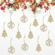 thumbnail image 4 of 12 piezas de madera para adornos navideños con forma de colgante para manualidades. Ciervos de árbol de navidad, 4 of 8