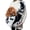 Black White, variant on Soft Plush Small Dog Bag Pet Carrier Cat Bag Puppy Kitten Travel Shoulder Slings Bag (Black White)
