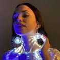 LED Light Projecting Disco Ball Light Up Earrings