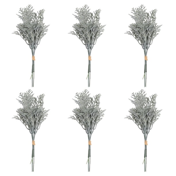 6pcs imitación flor rama imitación flor tallo flor artificial rama