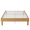 Natural Wood, variant on Einfach 13.8" Full Size Wooden Bed Frame with Recessed Design and Upgraded Structure, No Box Spring Needed, Black