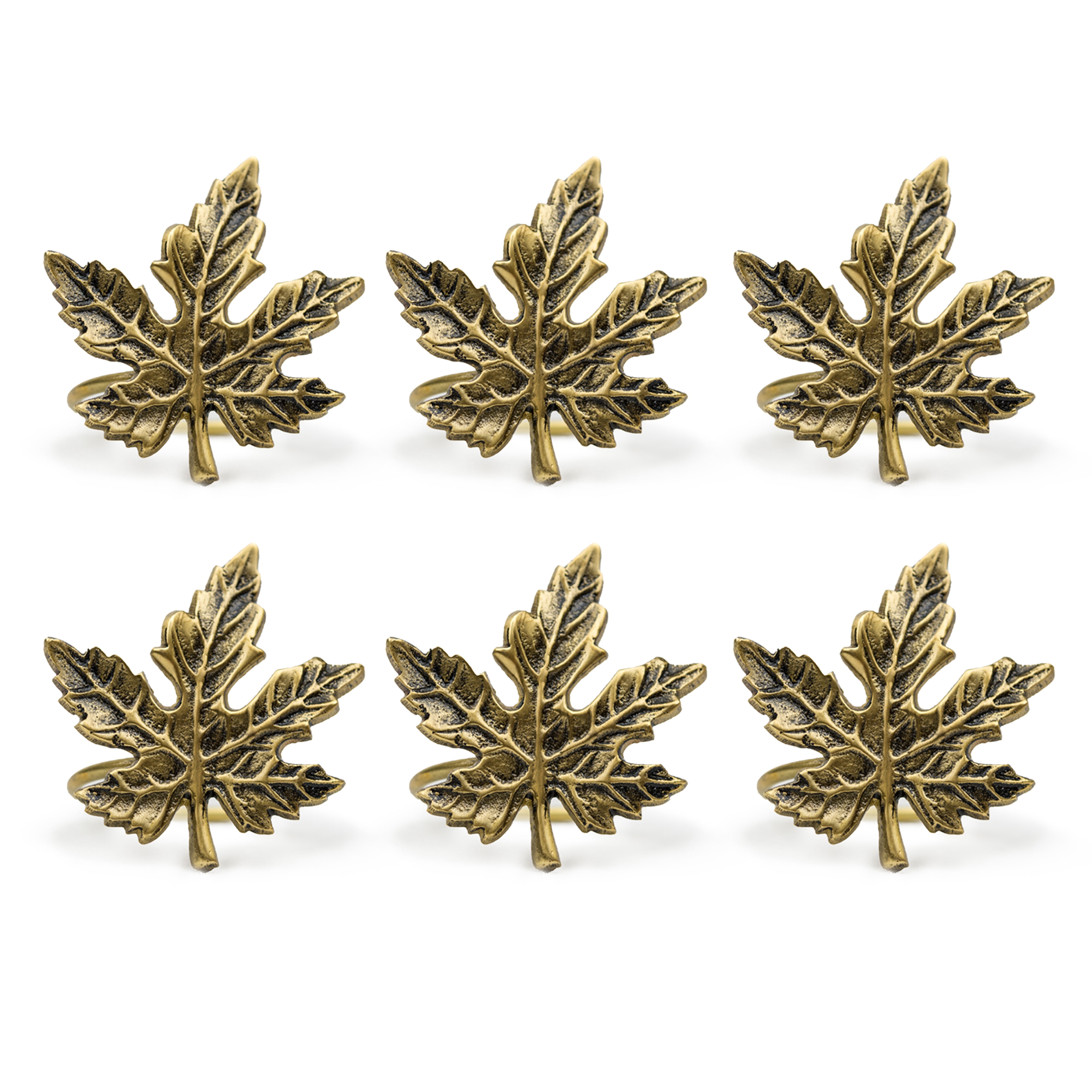 Park Designs 4 Assorted Fall Leaf Napkin Rings
