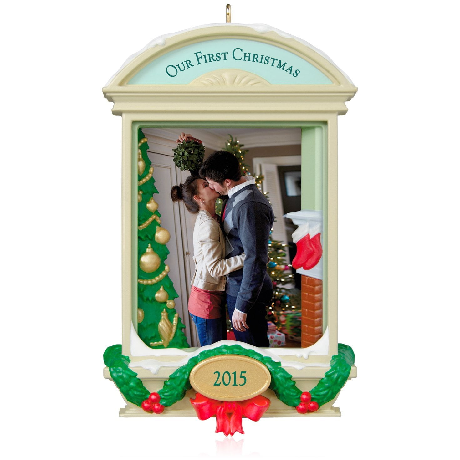 Hallmark 2005 Our First Christmas Together Photo Ornament 1st Keepsake dated