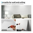 thumbnail image 6 of Art3d 3D Slat Wall Panels, White, 19.7x19.7in, PVC, 12 Pieces, Pack, 6 of 7