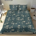 thumbnail image 2 of Juego de cama negro con estampado de círculos de avión, 2 of 4