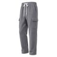 thumbnail image 6 of Mens Pants Athletic Fit Stretch Fashion Drawstring Elastic Waist Solid Color Casual Running Sweatpants With Pockets Workout Cargo Pants, 6 of 10