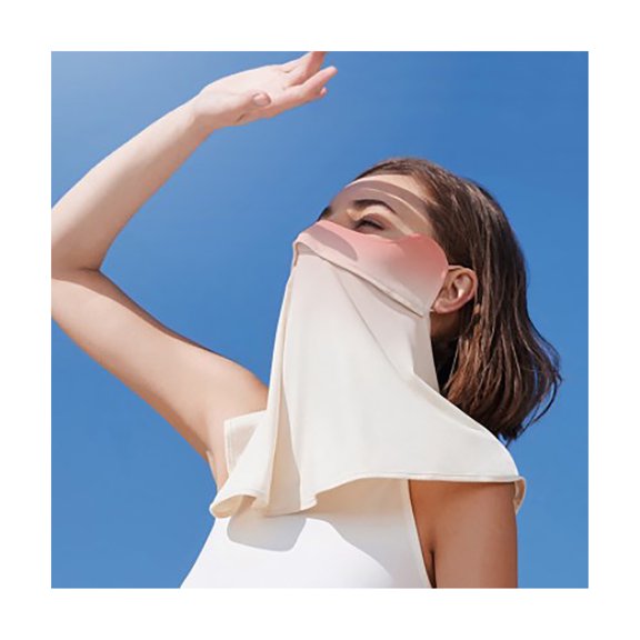 Cubierta de bufanda para el cuello de la cara, cubierta de la solapa del cuello de la cara cubierta de la cara UV velo transpirable del cuello de la cara solución innovadora