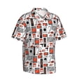 thumbnail image 2 of Daiia Modern Life Hawaiian Shirt for Men Gentle Cotton Regular Short Sleeve Casual-Medium, 2 of 9