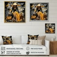 thumbnail image 4 of Designart "Yellow Stylishistas Dream Pointillism I" Fashion Wall Art Living Room, 4 of 5