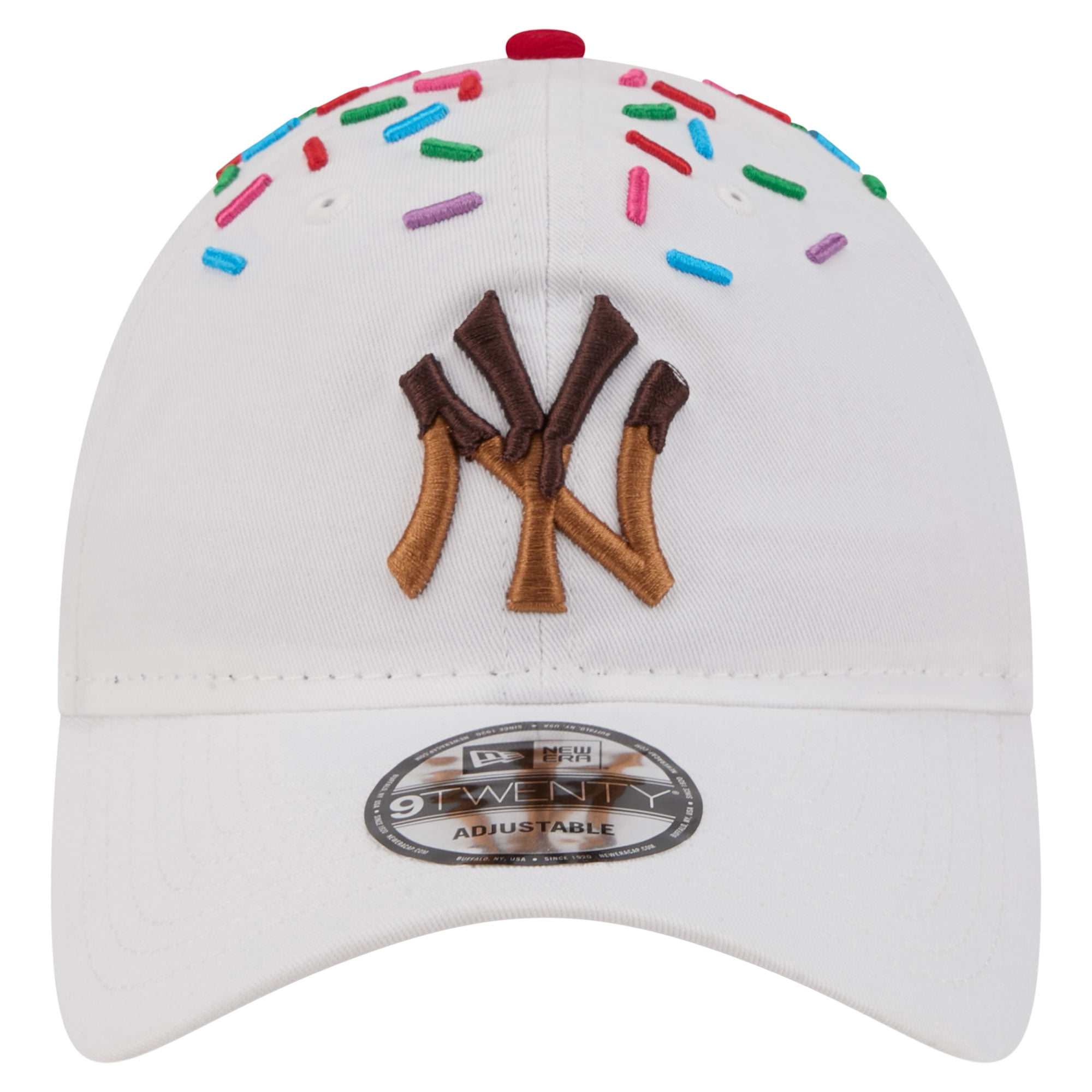 Unisex New Era  White New York Yankees Sprinkle 9TWENTY Adjustable Hat