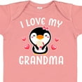 thumbnail image 4 of Inktastic I Love My Grandma with Cute Penguin and Hearts Girls Baby Bodysuit, 4 of 5