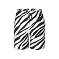 thumbnail image 5 of PAYOHTO Boy Swim Trunks Medium Size 10-12 Teens Boy Beach Board Shorts Black and White Zebra Print Quick Dry Bathing Suit Swimwear, 5 of 9