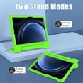 thumbnail image 4 of SUPNICE Kids Case for Samsung Galaxy Tab S10 FE 10.9" 2025/S9 FE 10.9 Inch/S9 11 Inch 2023, Lightweight Shockproof Convertible Handle Stand Case for Samsung Galaxy Tab S10 FE/S9 FE/S9/S8/S7,Green, 4 of 7