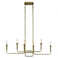 thumbnail image 2 of 6 Light Linear Chandelier In Mid-Century Modern Style-17.5 Inches Tall And 11 Inches Wide Kichler Lighting 43362Nbr, 2 of 2