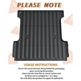 thumbnail image 7 of Telyswee Truck Bed Mat for 2017-2024 Ford Super Duty F250 F350 F450 6.75 Feet(81.9 inches) Bed, All Weather TPE Heavy Duty Pickup Bed Liner Cargo Mat, 7 of 7