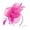 Hot Pink, variant on Rose Gold Fascinator for Women Vintage Headband for Weddings Tea Party Fascinator Hat with Feathers Mesh Clip