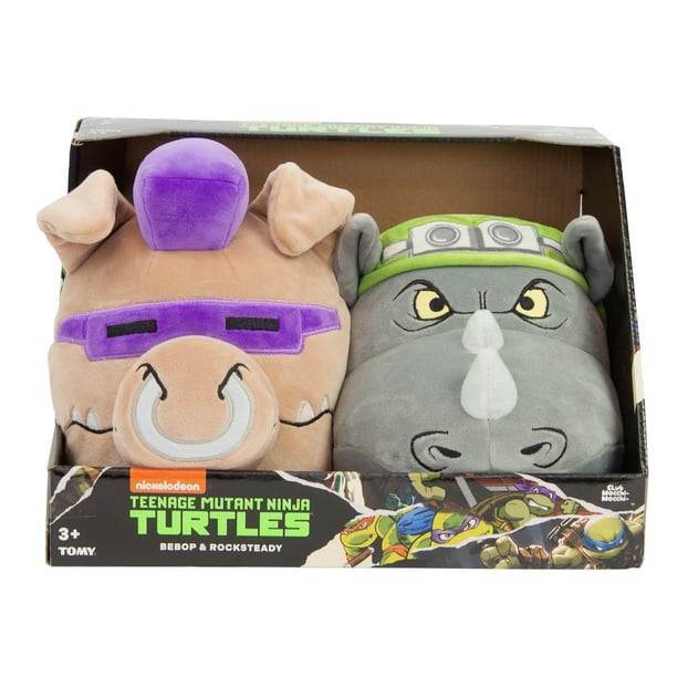 Peluche Club Mocchi Mocchi TMNT Bebop Rocksteady 20 cm