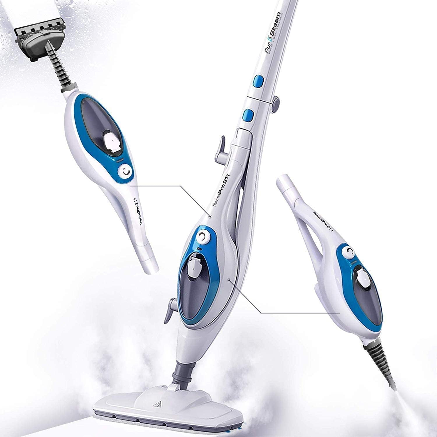 steam mop with detachable handheld