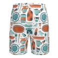 thumbnail image 6 of Naloa Cute Tableware Men's Beach Shorts, Surfing shorts, Swim trunks, Quick Dry Swim Trunks for Surfing Beach Fun - Small, 6 of 9