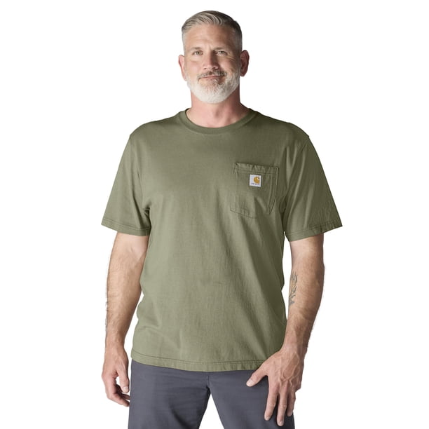 Remera Carhartt para hombre, corte holgado, pesada, Dusty Olive