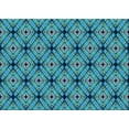 thumbnail image 1 of Ahgly Company Indoor Rectangle Patterned Blue Jay Blue Area Rugs, 7' x 10', 1 of 6