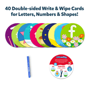 Skillmatics Write and Learn, 40 Cards, Early Learning Flash Cards, Ages 3-6, One Size