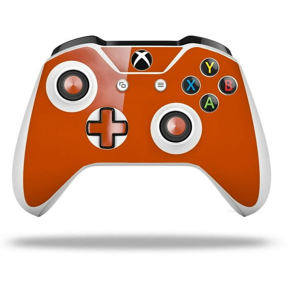 WraptorSkinz Decal Skin Wrap Set works with 2016 and newer XBOX One S / X Controller Solids Collection Burnt Orange (CONTROLLER NOT INCLUDED)