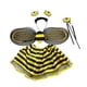 thumbnail image 2 of Disfraz de elfo abeja pequeña para niño, conjunto de ropa de cosplay de abeja para Halloween ala negro, 2 of 7