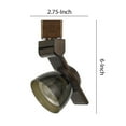 thumbnail image 5 of 12W Integrated LED Track Fixture with Polycarbonate Head, Bronze and Black, 5 of 5