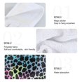 thumbnail image 5 of Colorful Leopard Pattern Hand Towels 2 Pack Quick Dry Velvet Soft with Velcro Kitchen Bath 14x18in, 5 of 7